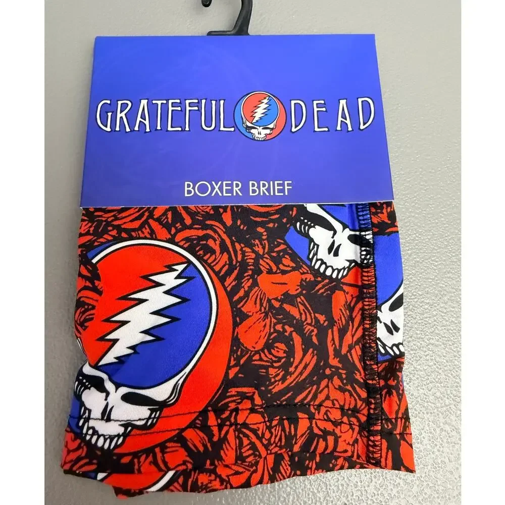 Grateful Dead Ripple Junction Steal Your Face Boxer Briefs M NWT